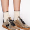 Kaycee lage sneakers van metallic leer