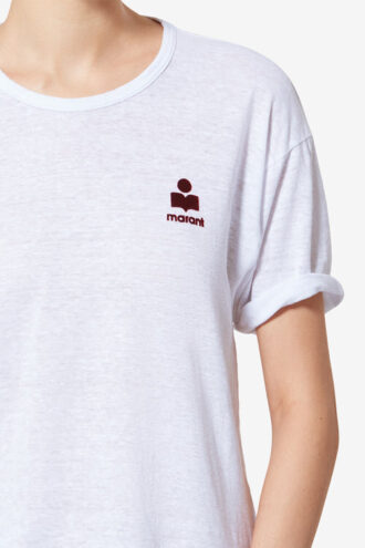Koldia Linnen T-shirt met logo