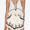 Kourtney geborduurde gaas top