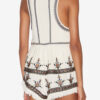 Kourtney geborduurde gaas top