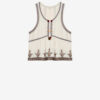 Kourtney geborduurde gaas top