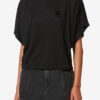 Kyanzae Linnen T-shirt met logo