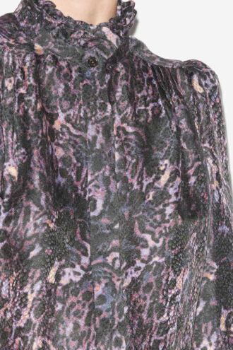 Lamia bedrukte vloeiende blouse