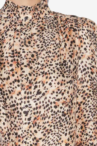 Lamia bedrukte vloeiende blouse
