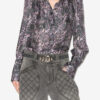 Lamia bedrukte vloeiende blouse