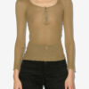 Lamylic katoenen T-shirt met lange mouwen