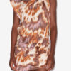Leany asymmetrische jersey T-shirtjurk met waterverfprint