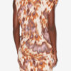 Leany asymmetrische jersey T-shirtjurk met waterverfprint