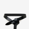 Lecce leren riem met strik