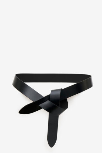 Lecce leren riem met strik