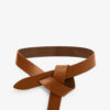 Lecce leren riem met strik