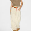 Lecce leren riem met strik