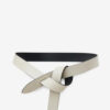 Lecce leren riem met strik