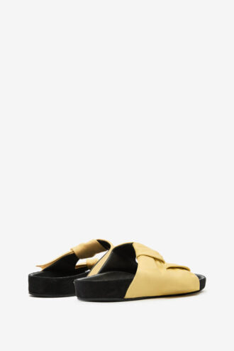 Lennyo Bow leren sandalen