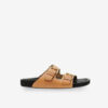 Lennyo leren sandalen met open teen