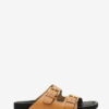 Lennyo leren sandalen met open teen