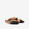 Lennyo leren sandalen met open teen