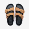 Lennyo leren sandalen met open teen