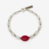 Leotie metalen kralenarmband