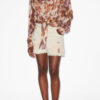 Lesia korte geborduurde denim short Lesia korte geborduurde denim short