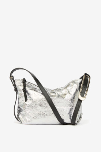 Leyden Mini Bag in metallic lamsleer