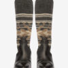 Lijita leren en jacquard cowboylaarzen