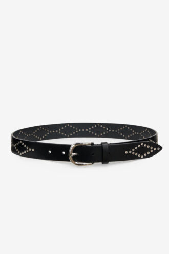 Liliana leren riem met studs