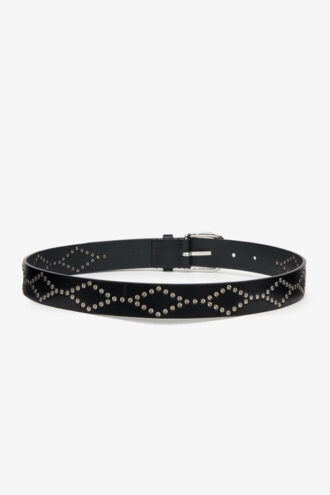 Liliana leren riem met studs