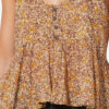 Lirhetta strappy top van biologisch katoenvoile met print