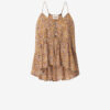 Lirhetta strappy top van biologisch katoenvoile met print