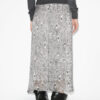 Lisanne midi-rok van burn-out fluweel