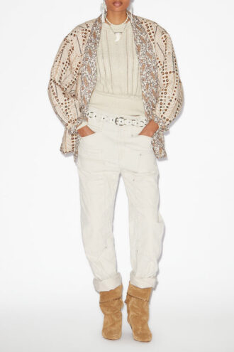 Lois laag uitgesneden corduroy broek