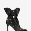Lolya leren laarzen met studs