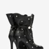 Lolya leren laarzen met studs