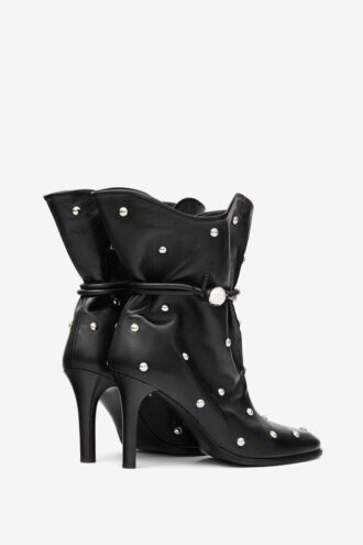 Lolya leren laarzen met studs