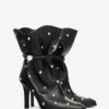 Lolya leren laarzen met studs