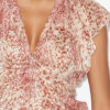 Lonea Vloeiende burnout fluwelen top