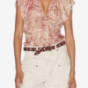 Lonea Vloeiende burnout fluwelen top