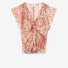 Lonea Vloeiende burnout fluwelen top