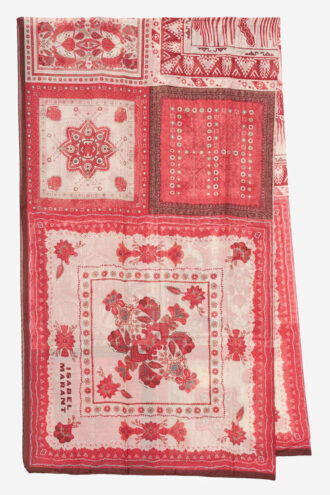 Luana Pareo van katoen en zijde met bandana-print