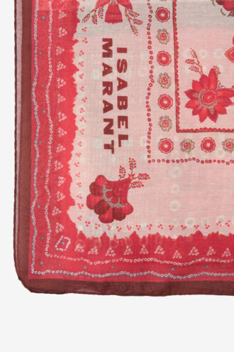Luana Pareo van katoen en zijde met bandana-print