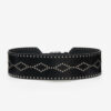 Lucie brede leren riem met studs