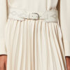 Lucie brede leren riem met studs