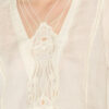 Luna geborduurde ramie blouse
