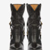 Lyka leren cowboylaarzen met riempjes