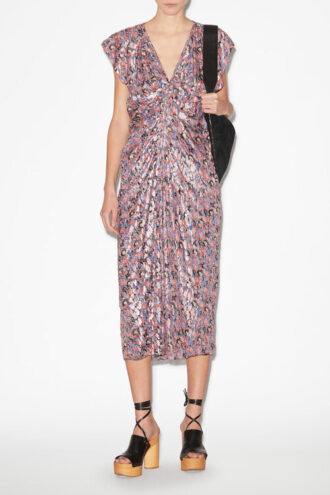 Lyndsay lange jurk met print