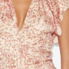 Lyndsay midi-jurk van burn-outfluweel