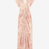Lyndsay midi-jurk van burn-outfluweel