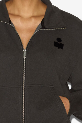 Madilia Jersey Sweatshirt met Rits