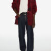 Mahel lang vest van kid mohair